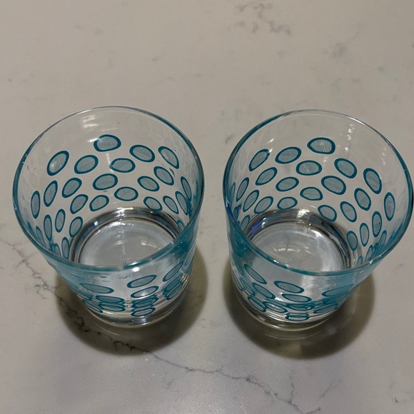 IKEA Blue Patterned Glass Tumblers - Picture 4 of 4